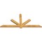 Ekena Millwork Kennewick Rough Sawn Timber Gable Bracket, Western Red Cedar, 72"W x 33"H x 2"D x 4"F, 11/12 Pitch GBW072X33X0204KEN00RWR - alternate 4